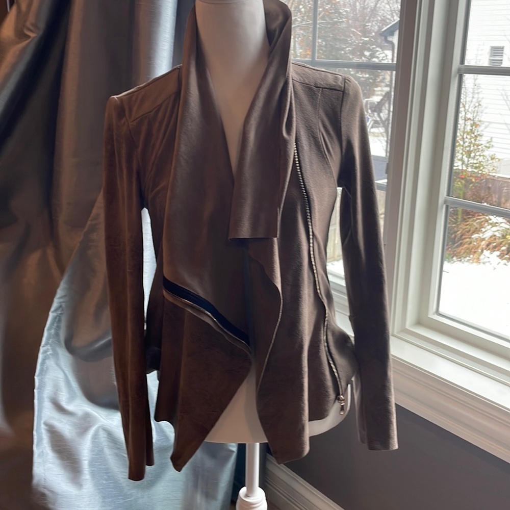 ZARA faux suede jacket, size Medium